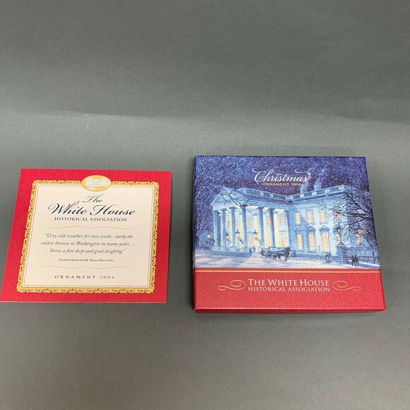 The White House Christmas 2004 Ornament Historical Association Sleigh Horses - Picture 4 of 4
